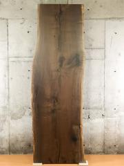 ブラックウォルナット一枚板 260×76～87cm　【天板のみ】№590　ツーマンデリバリーでお部屋までお届け!