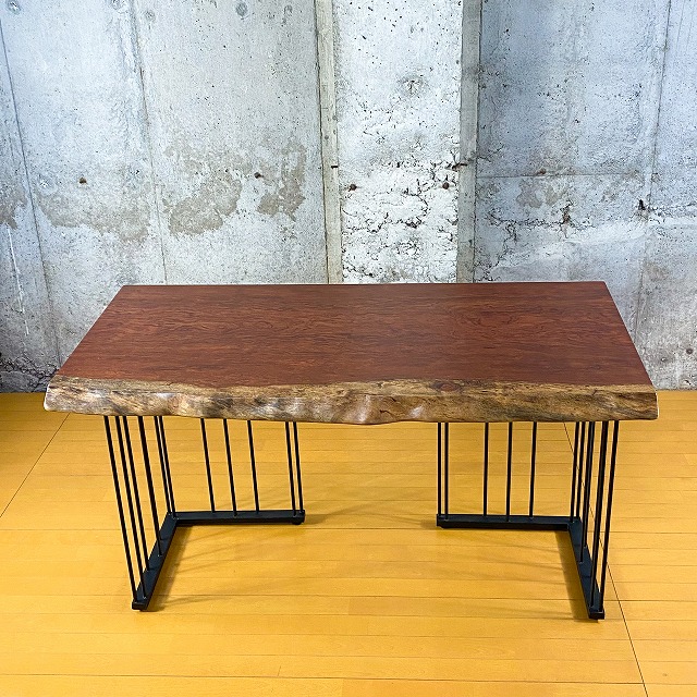 ブビンガ上杢一枚板 137×63〜68cm【天板のみ】 No.325