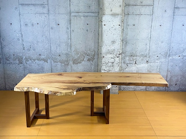 クス一枚板241×59〜102cm 【天板のみ】 No.683 ツーマンデリバリーでお部屋までお届け!