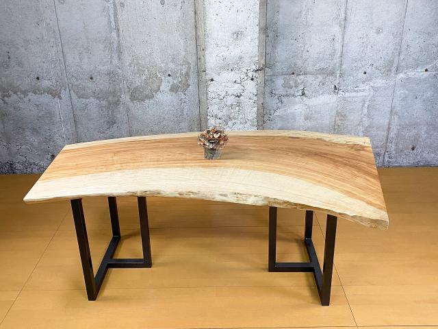 トチ一枚板　上杢　164～180×63〜93cm　【天板のみ】No.645ツーマンデリバリーでお部屋までお届け!