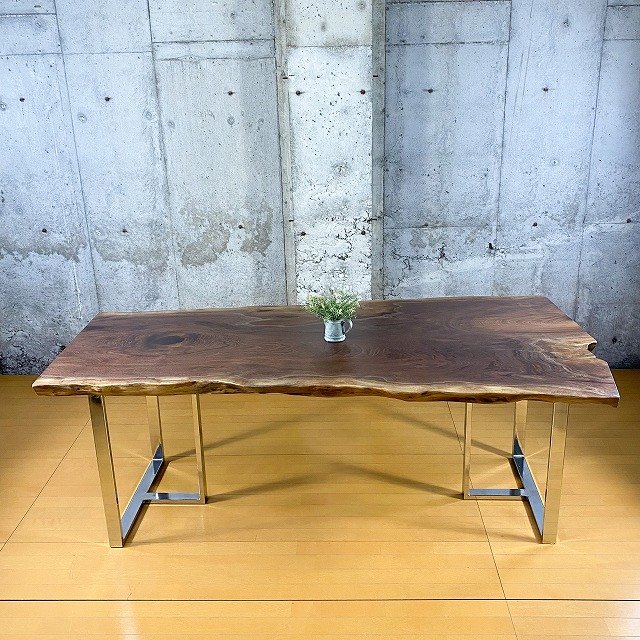 ブラックウォルナット一枚板192～197×71～99cm 【天板のみ】№684ツーマンデリバリーでお部屋までお届け!