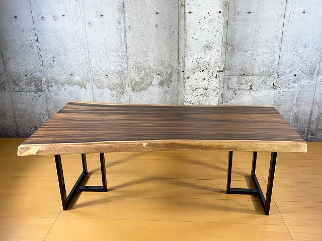 モンキーポッド一枚板200×85〜110cm　【天板のみ】No.695ツーマンデリバリーでお部屋までお届け!