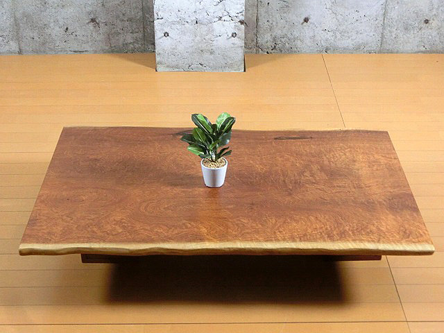 売り最激安 花梨　高級木材　一枚テーブル 座卓/ちゃぶ台