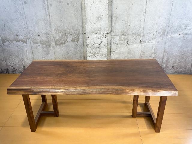 ブラックウォルナット一枚板181.4×86～91cm 【天板のみ】№699ツーマンデリバリーでお部屋までお届け!